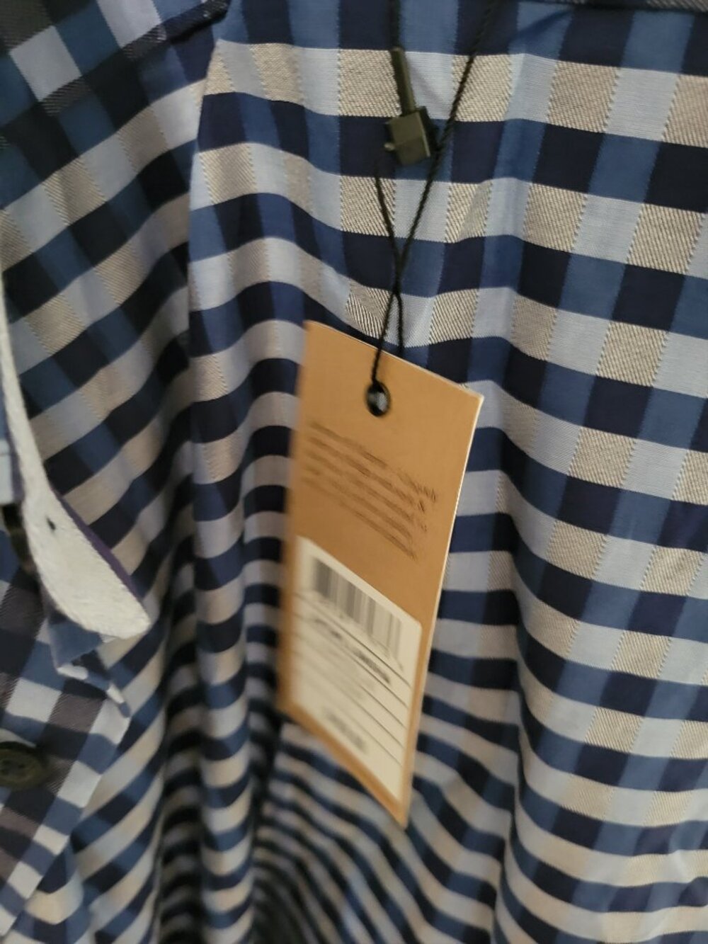 NWT Johnston & Murphy Size L Checkered Shirt - Picture 2 of 6